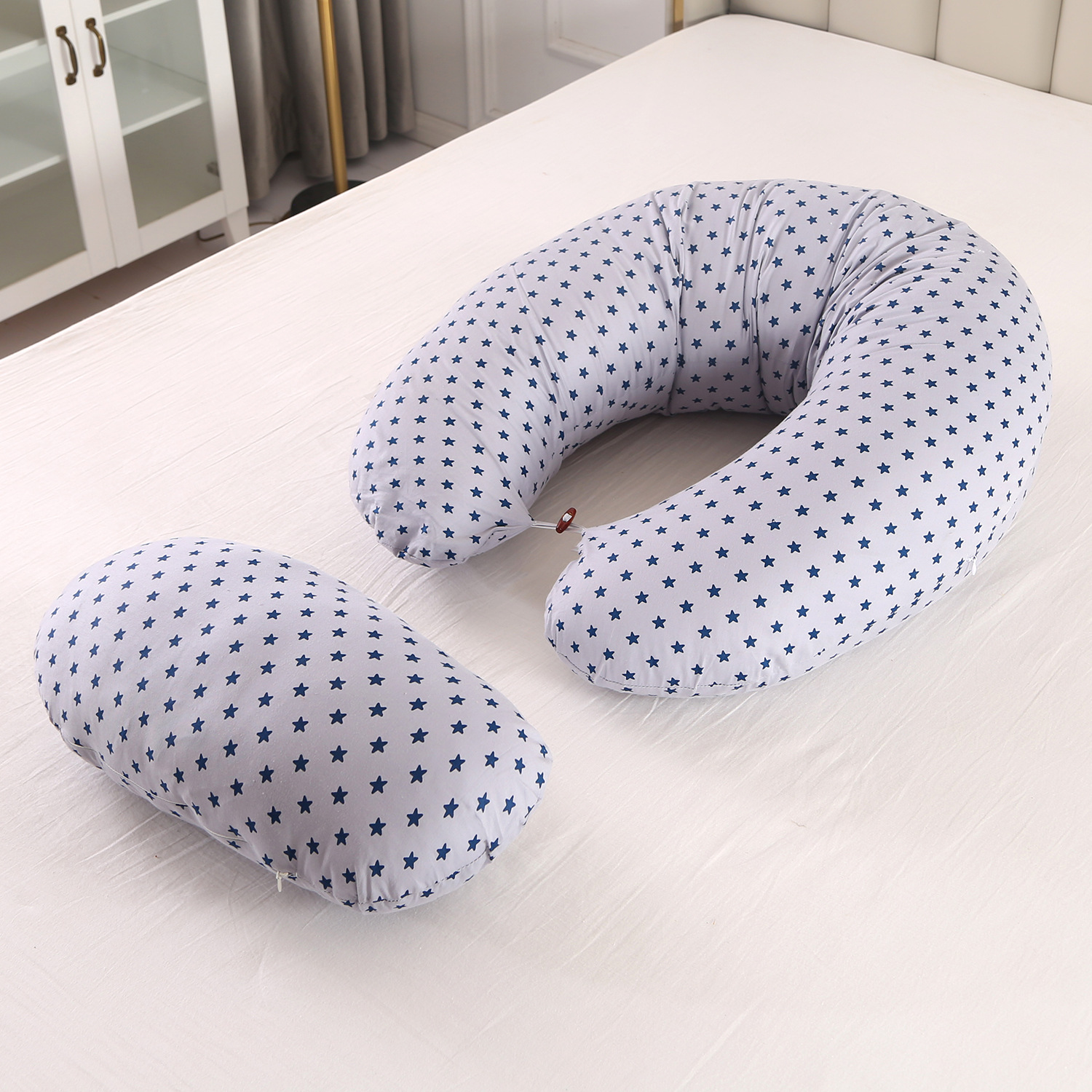 Baby Nursing Pillow Pregnant Women Sleeping Side Nursing Pillow Large Baby Baby Sitting Pillow Amazon Factory Wholesale Cross-Border E-Commerce