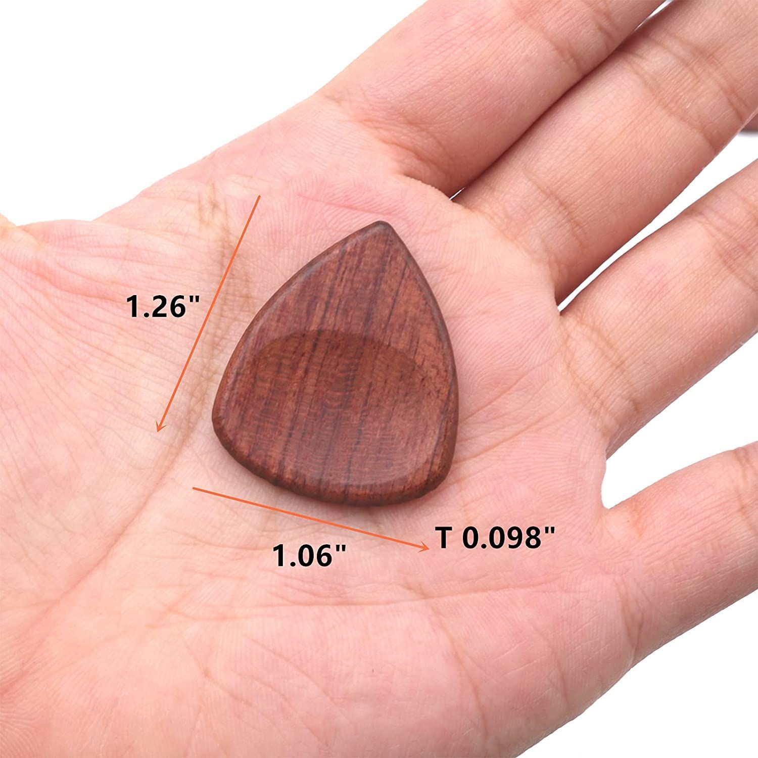 相思木吉他拨片 尤克里里电吉拨弦片民谣结他拔片木花梨木拔片