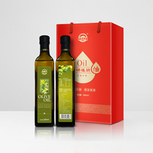 500ML橄榄植物油 玻璃瓶茶色礼盒装 2瓶礼盒装 送礼佳品冷热2用油