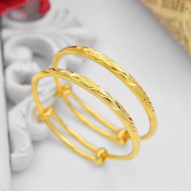 送耳钉不掉色黄铜手镯手链女手环铜镀金首饰送情人节礼物礼品手饰