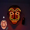 Cross-border Amazon bao paragraph SalvadorDali Daly Mask Bella Halloween luminescence Mask LED Road