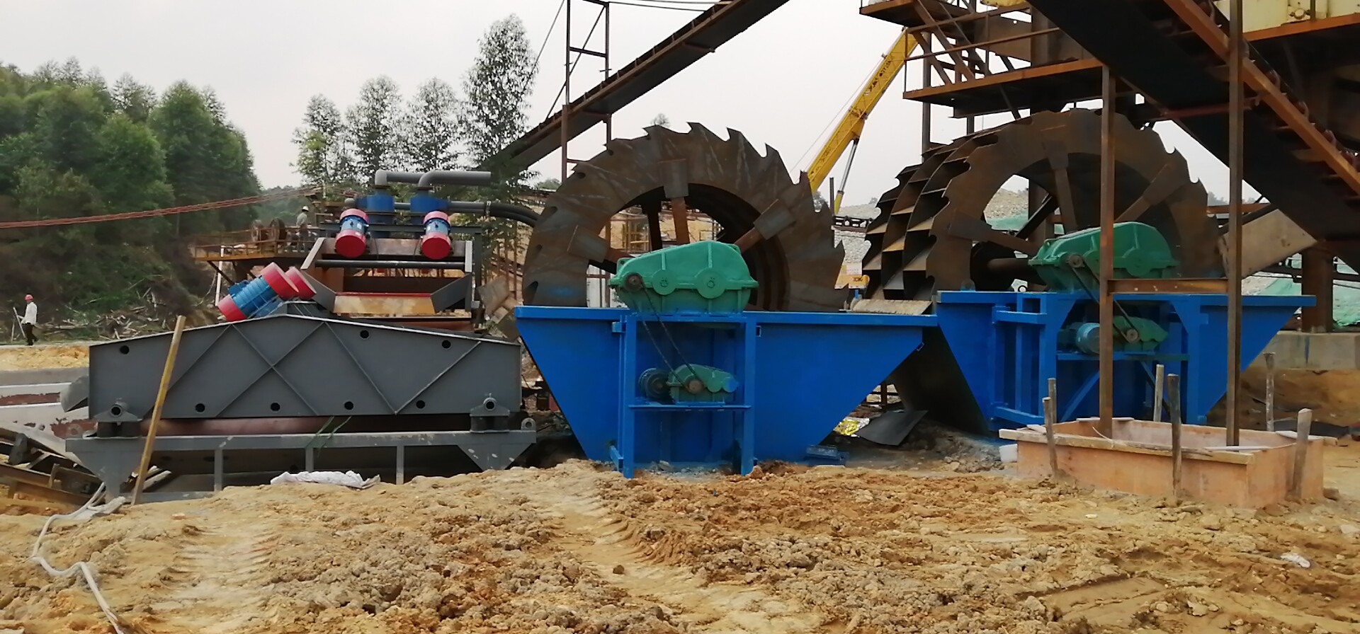 洗沙机筛沙洗沙清洗线山沙洗砂机全自动泥沙分离轮斗洗沙一体机