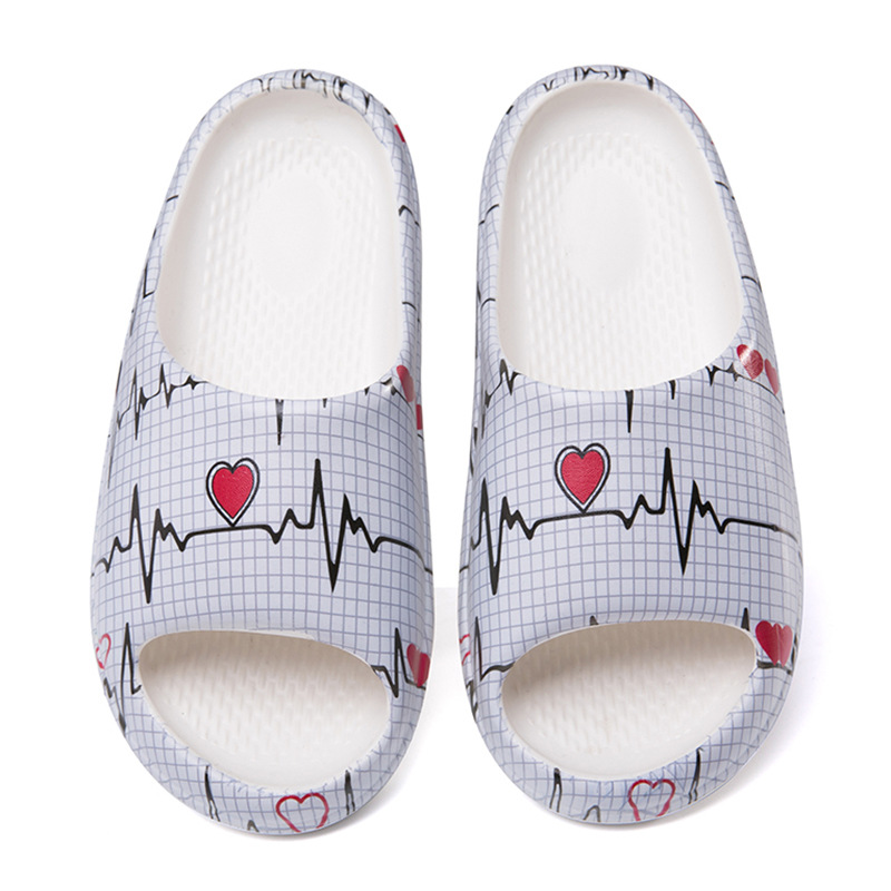 一双diy女士拖鞋 来图diy厚底女士摇摇拖鞋 厚底户外一字拖洞洞鞋