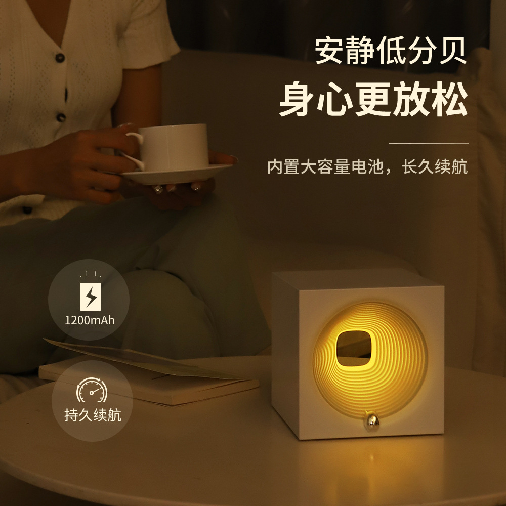 LED Table Lamp Foreign Trade Atmosphere Small Night Lamp Voice Bluetooth Bedroom Eye Protection Long Endurance Bedside USB Mini Night Light