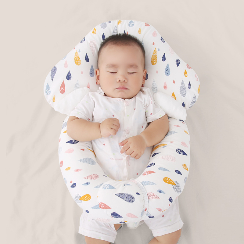 Newborn Baby Shaping Pillow Baby 0-3 Years Old Toddler Sleeping Sense of Safety Artifact Pillow Soothing and Correcting Deviation