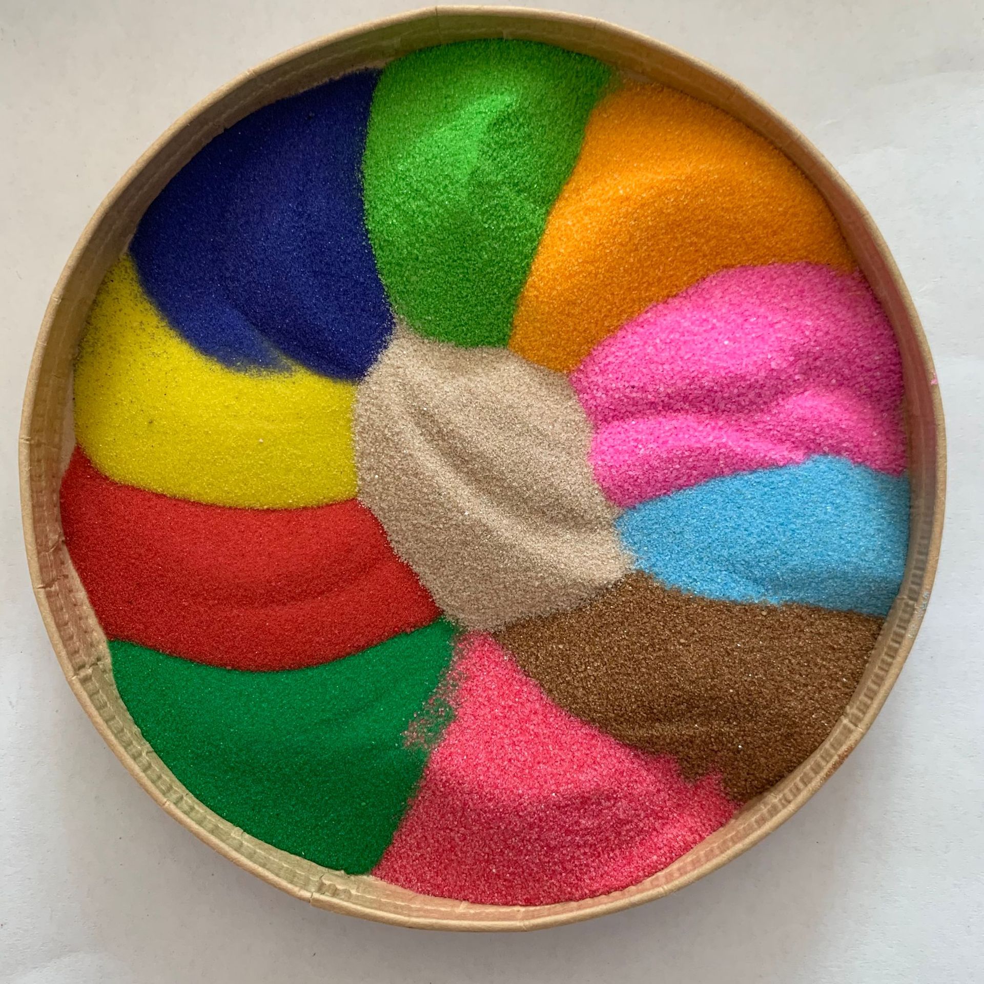 加工批发染色彩砂烧结彩砂网红沙滩用粉色沙儿童娱乐沙画彩砂