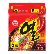 韩国进口不倒翁热拉面120g*40袋整箱辣味方便面拉面煮面汤面