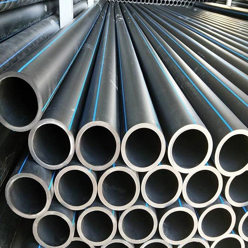 hdpe给水管 黑色pe供水管 灌溉给水管 全新料110大口径pe给水管材￥8