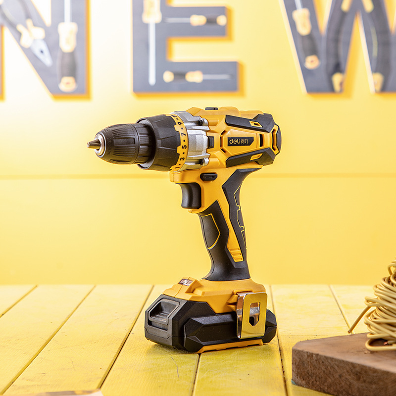 得力16v充电式起子电改锥 电动家用锂电冲击钻手电钻电动螺丝刀