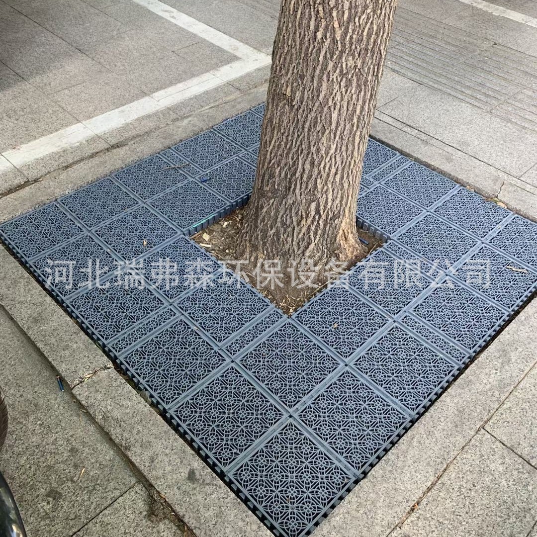 树篦子塑料拼接格栅城市道路树坑美化护树板市政园林树穴装饰盖板