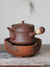 老岩泥煮茶壶大容量砂铫壶煮白茶普洱陶壶粗陶烧水壶电陶炉煮茶器