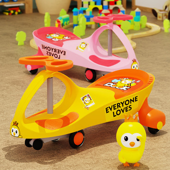 源头厂货静音轮儿童扭扭车婴幼儿玩具宝宝摇摆车1-6岁妞妞车滑行-报价