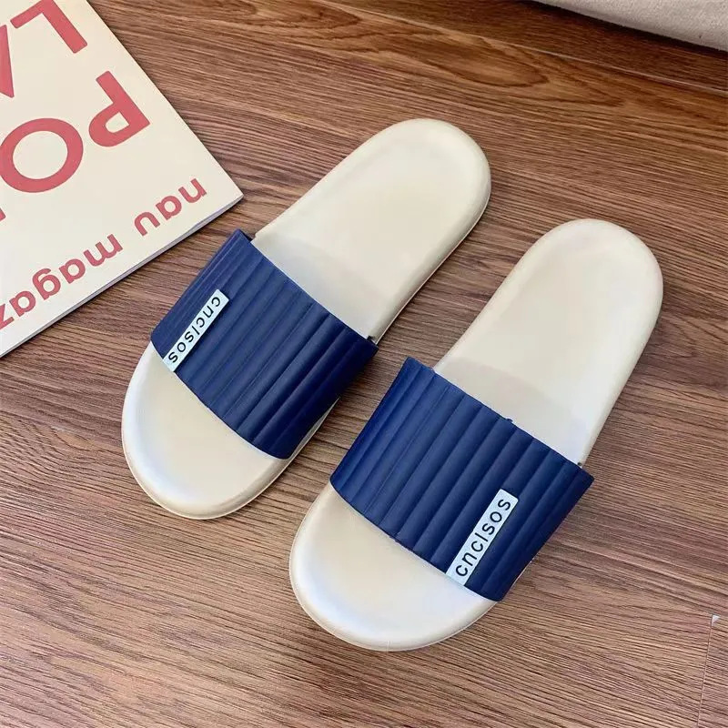 Home Men's Slippers Summer Indoor Lightweight Couple Slippers Bathroom Non-Slip Home Flip Flops Soft Bottom Sandals Women