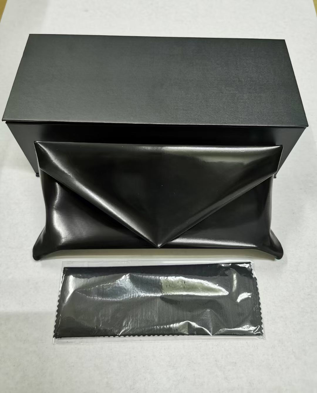 2022新款gm镜盒信封款眼镜内盒黑色礼品袋包装眼镜收纳盒