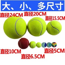 大号签名网球24CM充气网球活动礼品宠物玩具9.5村宠物球啃咬玩具