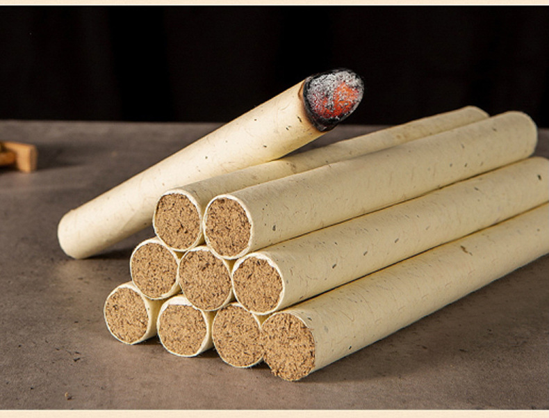 蕲春艾条正品三年端午陈艾手工艾柱艾灸条家用随身灸艾草条艾灸棒