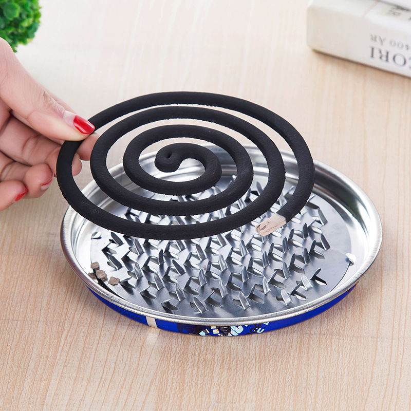 蚊香盘不锈钢大号批发防火铁艺接灰盘创意家用室内日式盘托批发