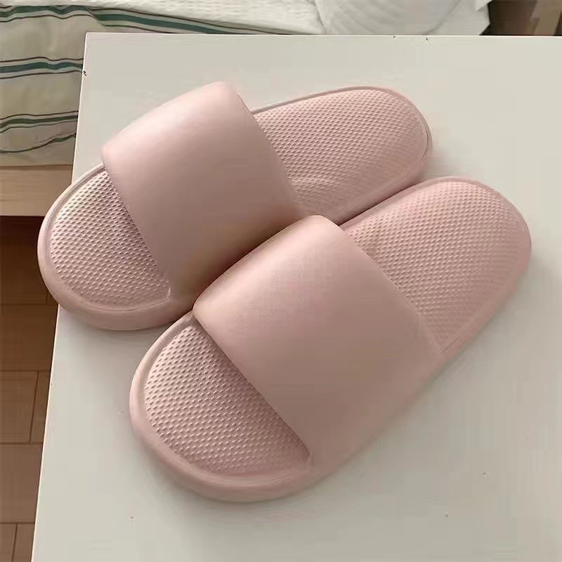 Simple Slippers for Women Summer New Home Shoes Couple Fashion Non-Slip Thick Soft Bottom Bathroom Slippers for Men