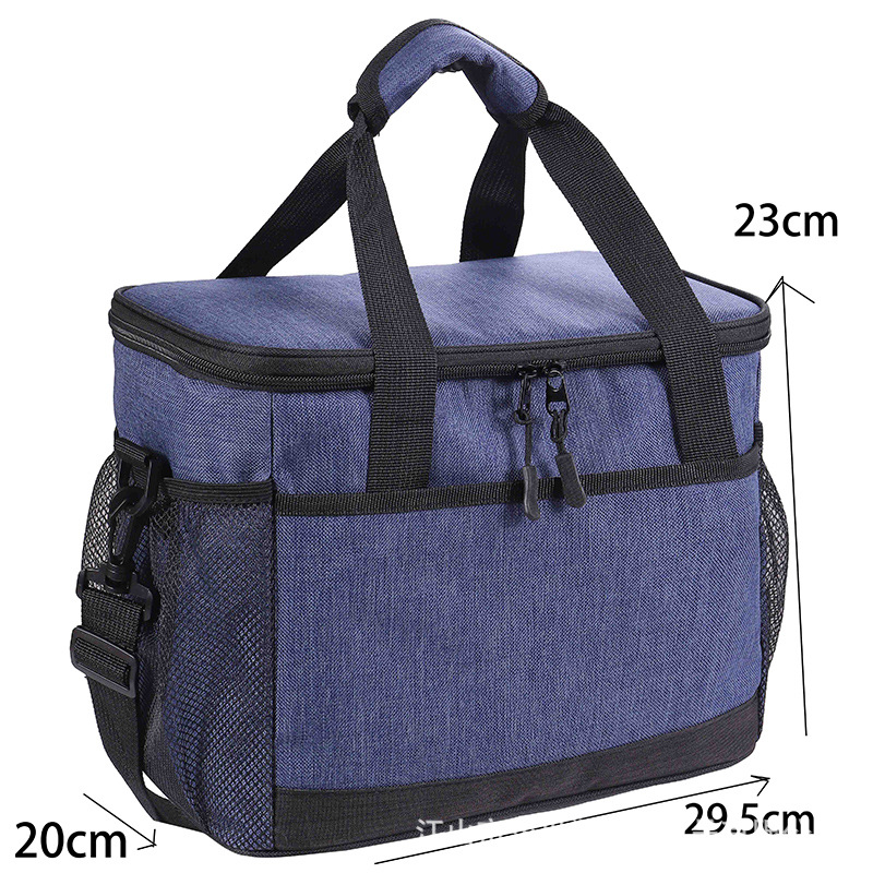 Large Capacity Insulated Bag Outdoor Portable Lunch Bag Camping Cold Preservation Ice Pack Thermal Bag School Lunch Box