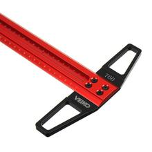 Woodworking T-type Scribe 300-760mm  Square Ruler Hole跨境专