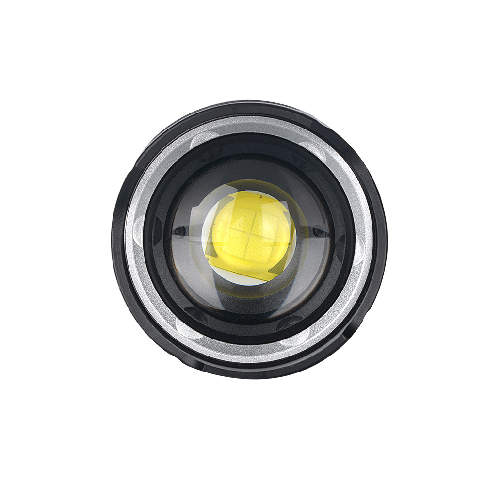 跨境新款p90强光手电筒户外防水充电电量显示大功率远射长续航led