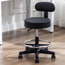 家用升降旋转理发凳现代简约美容凳收银台靠背实验室凳一件代发