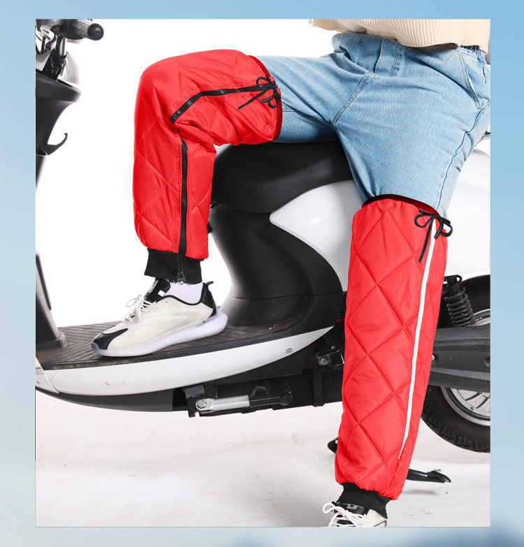 包邮冬季电动摩托车护膝保暖挡风护腿加绒护膝男女防寒女加厚防风