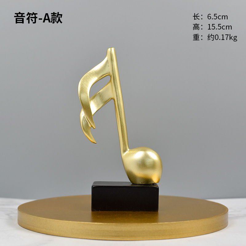 Modern Minimalist Music Trophy Staff Notes Piano Decoration Home Decoration Piano Room Crafts Gift