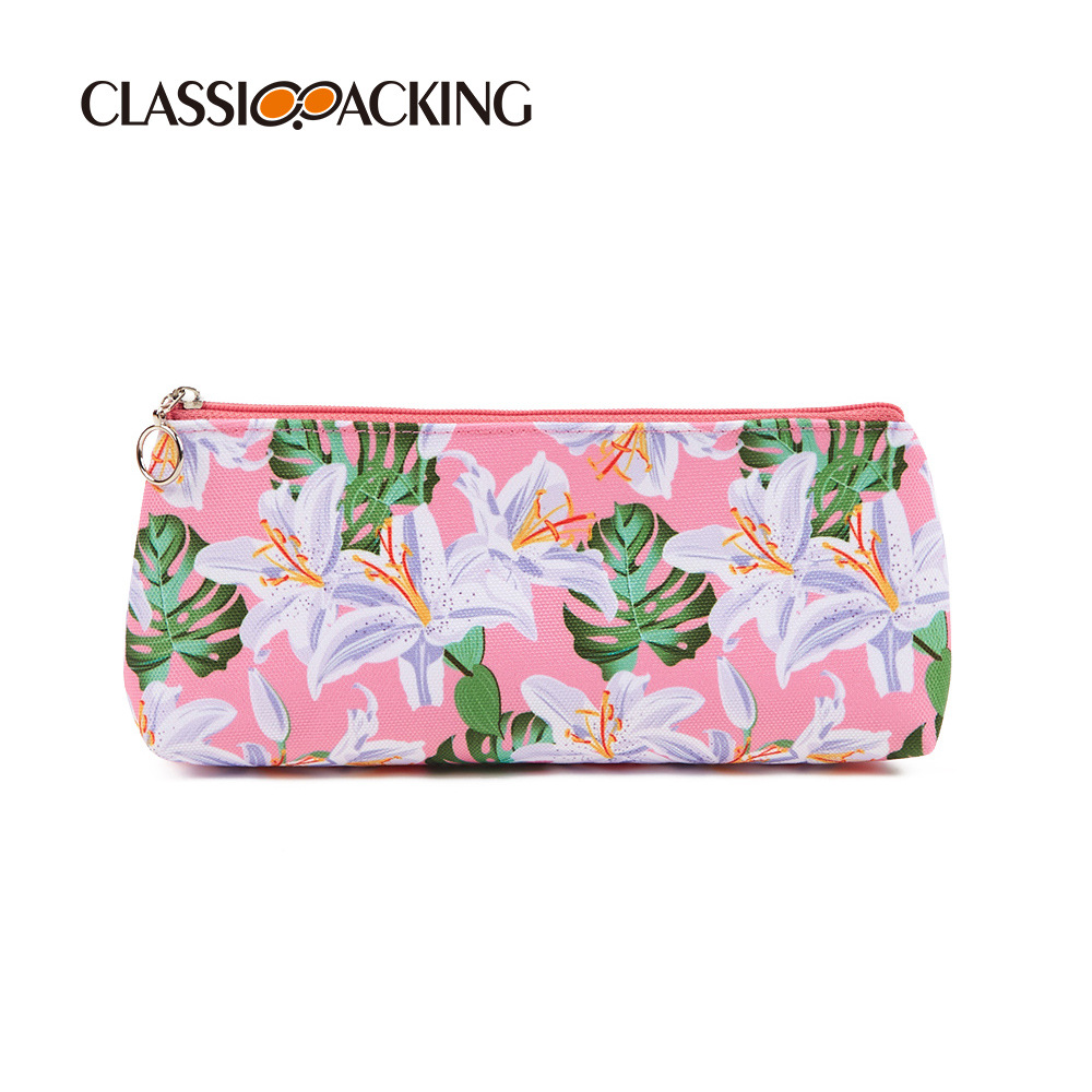 Simple Pencil Case INS Style Japanese Style Stationery Case 2022 New Popular Small Floral Pencil Bag Multifunctional Storage Bag