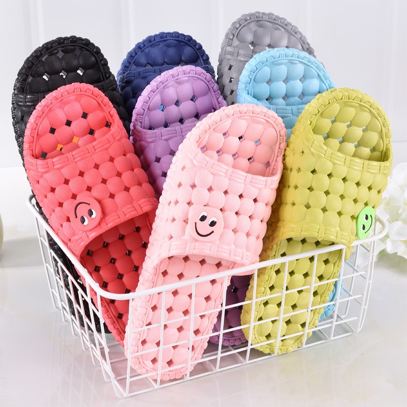 Slippers, No Water, No Odor, Summer Slipper Soles, Women with Holes, Lou Kong, Bath Shower, Non-Slip Massage for Men