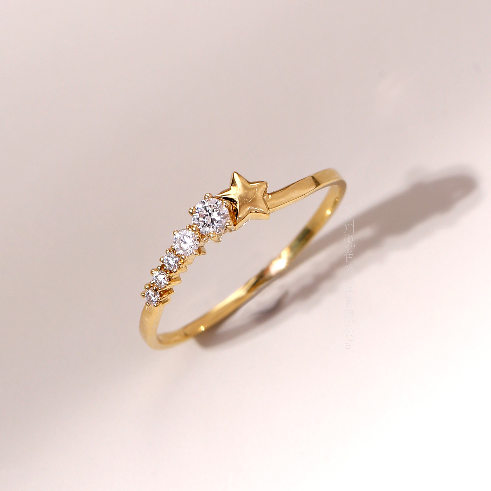 ins风流星戒指 | 18k金钻石镶嵌 | 精致日常闪耀指间