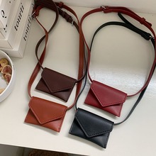 mini腰包韩国网红精致时尚迷你方包穿皮带装饰腰间挂包多色小卡包