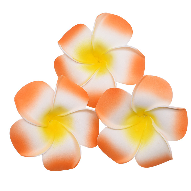 彩色鸡蛋花发夹 头饰花朵发饰装饰 海边度假仿真花礼品配饰鸡蛋花