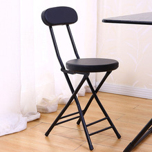 时尚折叠椅子凳子家用靠背椅休闲餐椅宿舍凳高圆凳便携简易小板榕