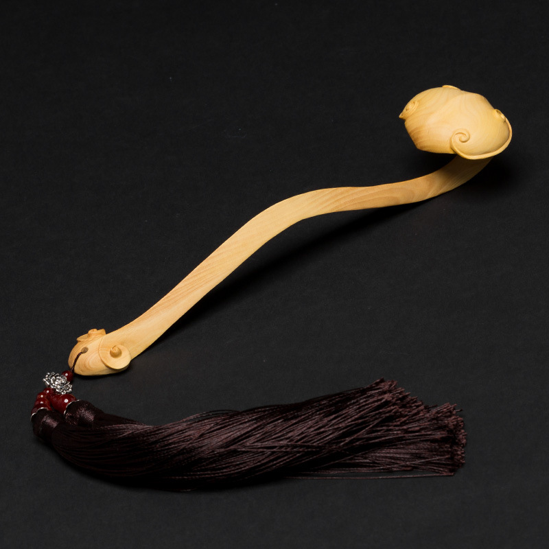 黄杨木雕实木把玩手把件雕刻工艺品家居饰品客厅风水摆件如意送礼