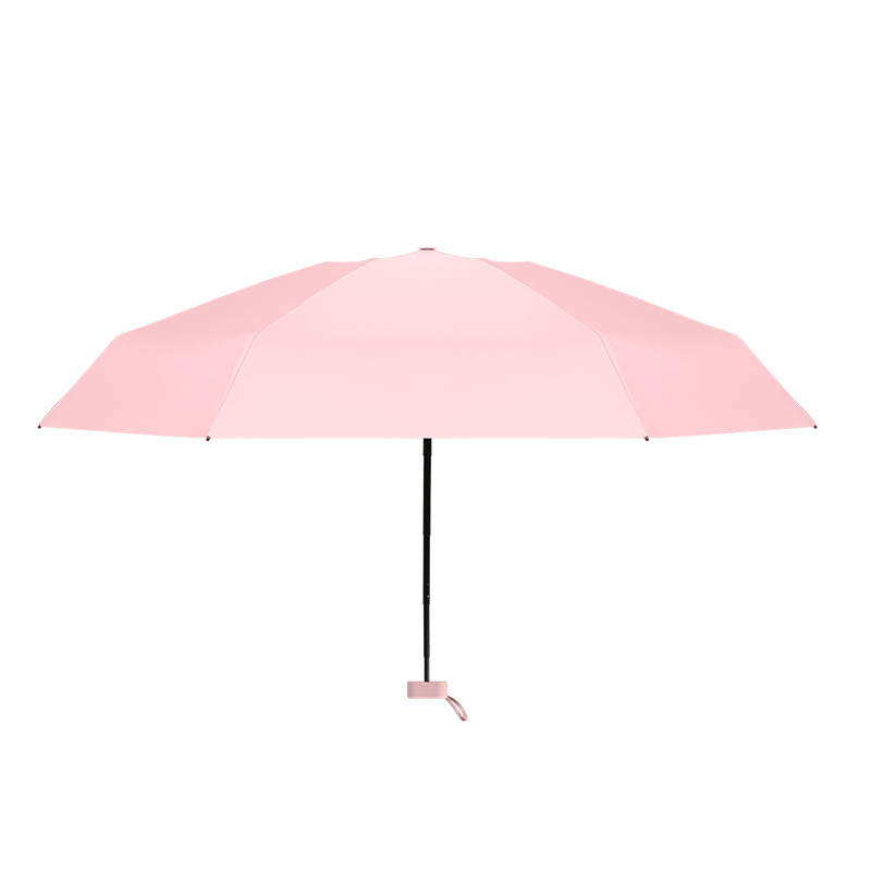 Sun Umbrella Six Fold Capsule Umbrella Large Wholesale Manual Female Parasol UV Protection Vinyl Mini Sunshade