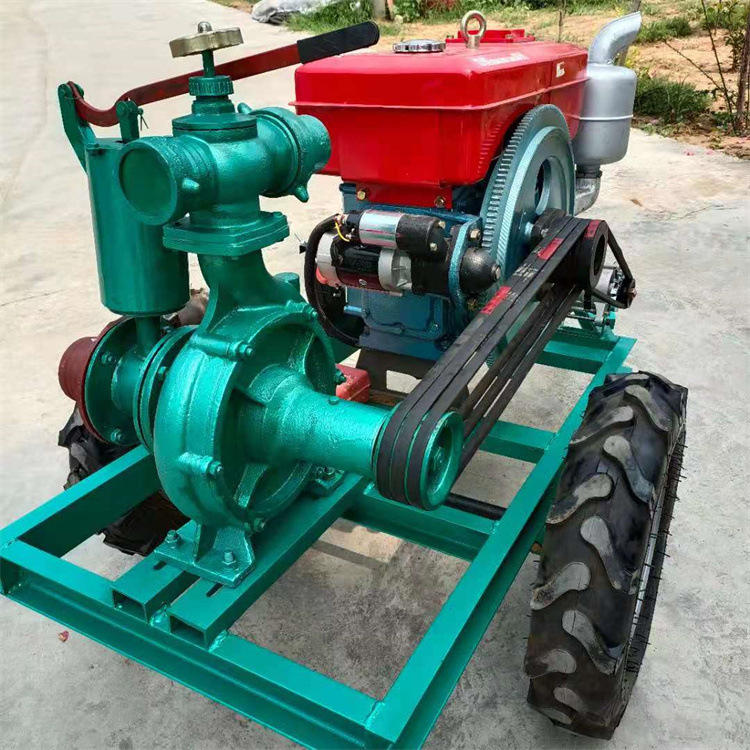 高扬程柴油机带喷灌泵 滴灌带用大流量抽水泵 高压喷射泵