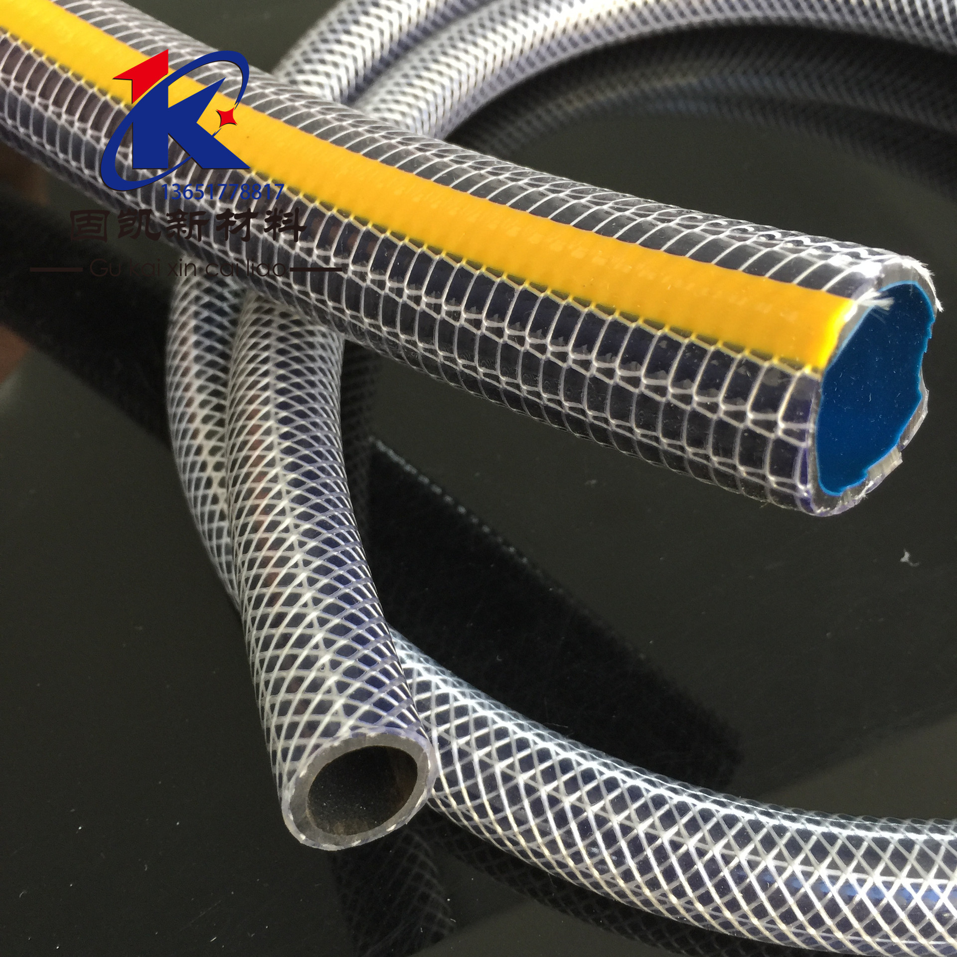 食品级pvc编织管 尼龙丝编织软管耐压曾强网纹花园管蛇皮管pvc管