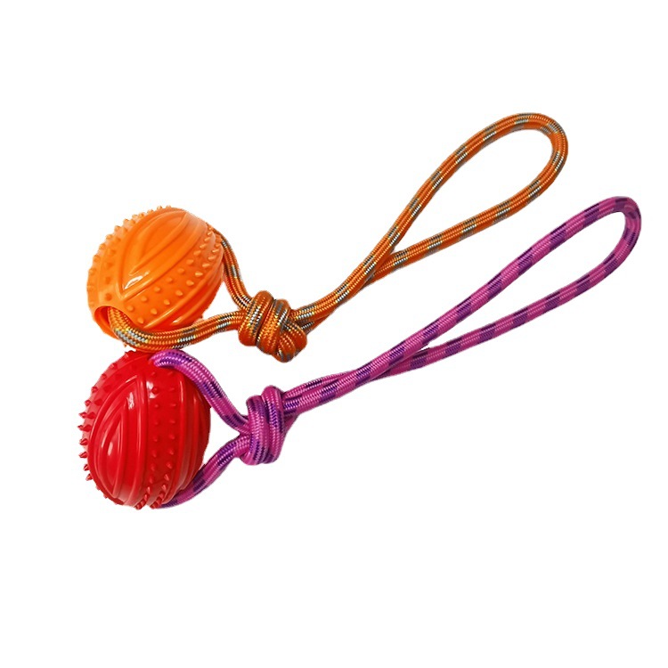 Pet Bite Rope Toy Bite Molar Teeth Nylon Rope Rugby Hand Pull Training the Toy Dog Dog Toy Manufacturer