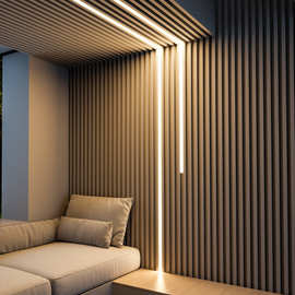 线条形线性灯带明装嵌入式线型卡槽暗装铝合金型材天花吊顶预埋式