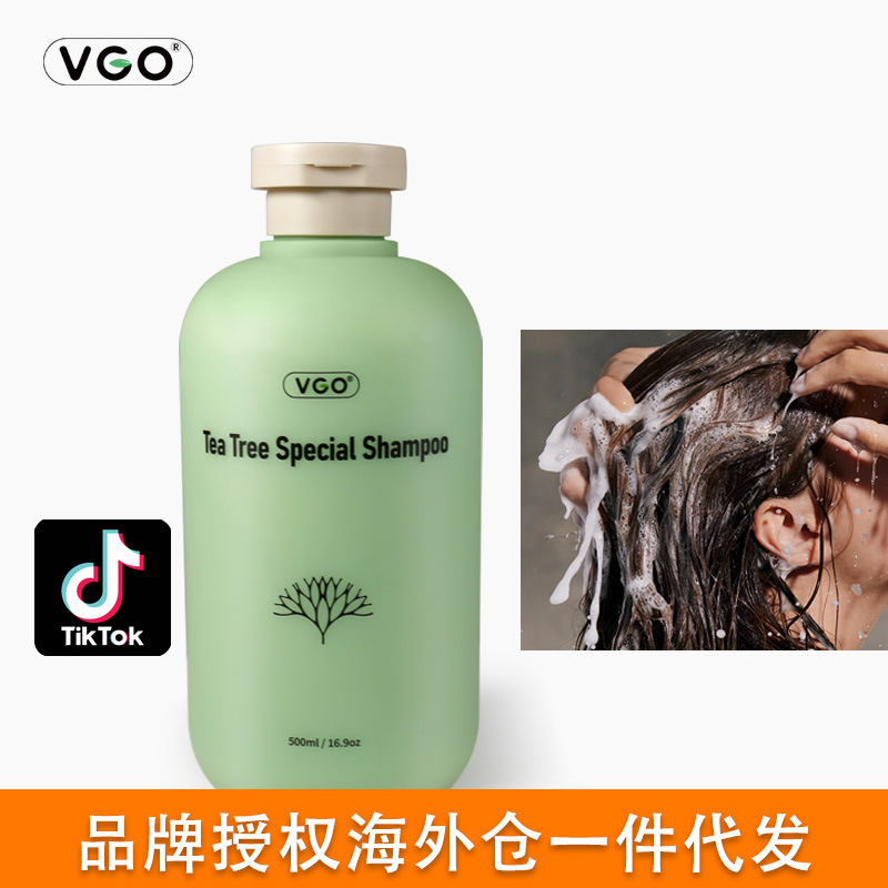 全英文vgo洗发水茶树专用跨境外贸批发tea tree special shampoo