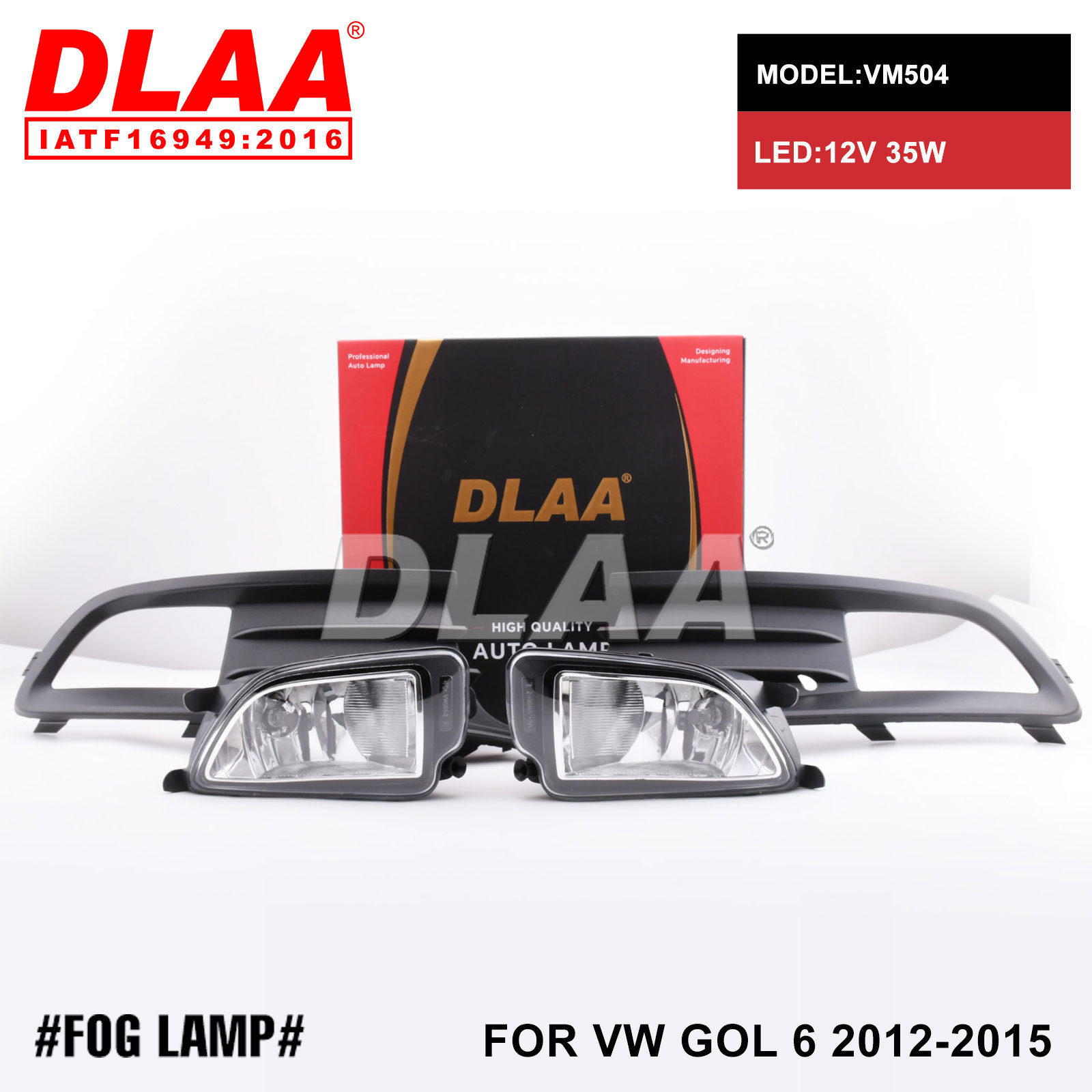 dlaa 适用大众车系vw gol 6 2012-2015款汽车前雾灯专车专用工厂