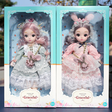 新款女孩过家家萝莉公主巴比洋娃娃礼盒套装玩具批发厂家礼品