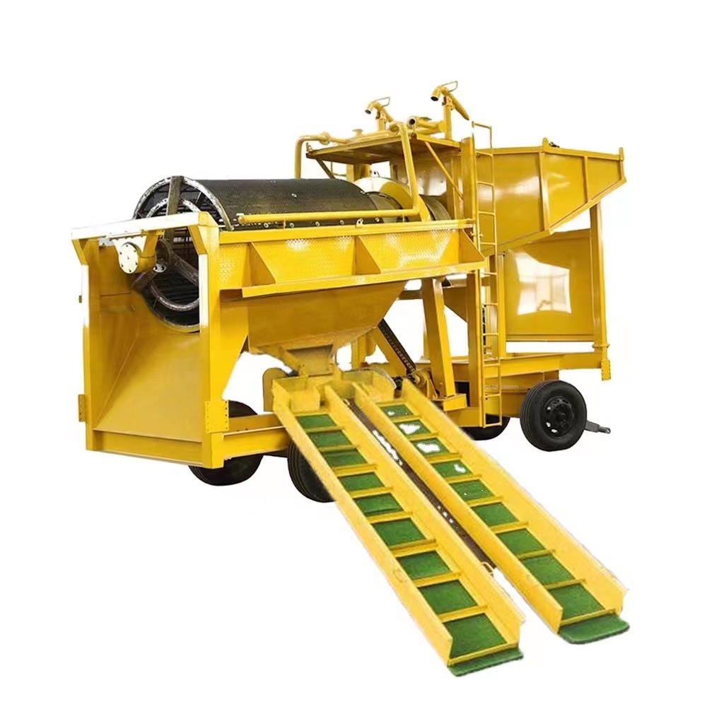 具有各种砂金开采设备和机器性能的滚筒筛可满足沙金矿的多种需求