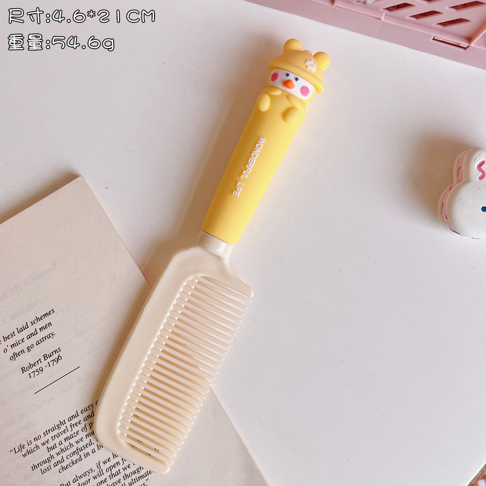 Cute Internet Celebrity Comb for Women Only Long Hair Household Girl Portable Comb Anti-Static Children Plastic Straight Comb