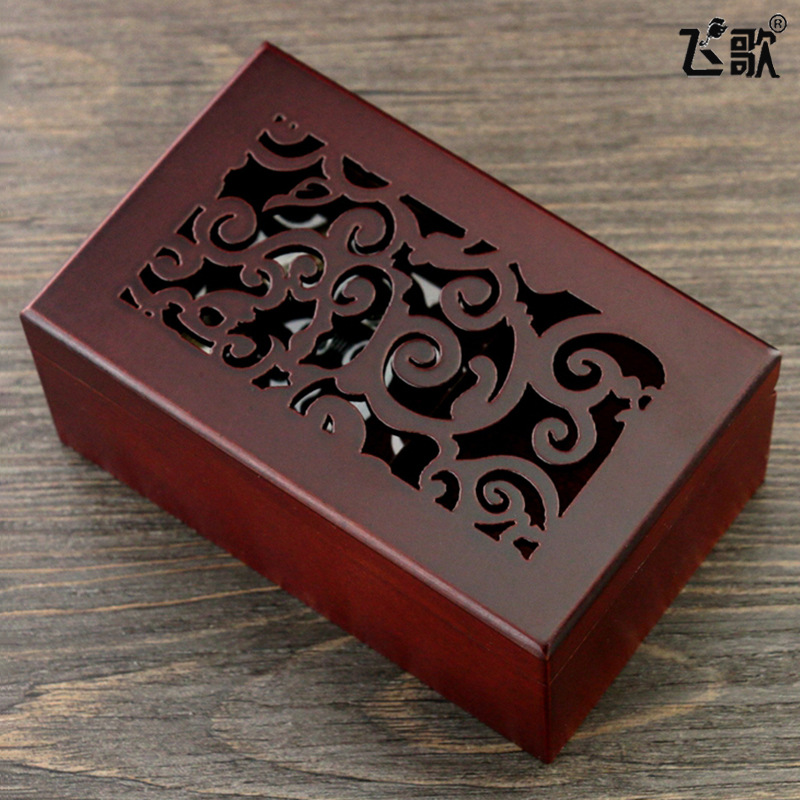 飞歌 镂空发条音乐盒木质首饰八音盒天空之城创意礼品小礼物批发