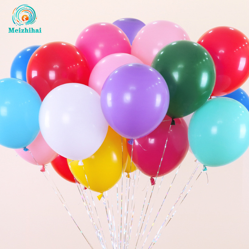 10-Inch Wedding Ceremony Layout Transparent Retro Color Balloon Birthday Decoration Balloon Custom Wholesale Set Wedding Room Decoration