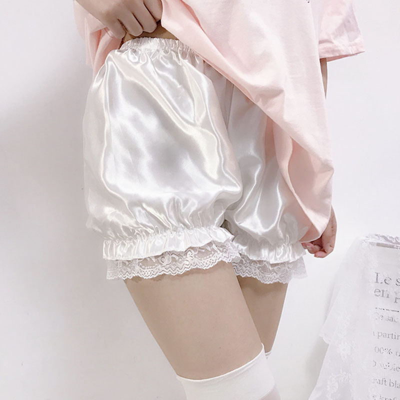 南瓜裤lolita外穿jk裤可爱日系防走光薄款灯笼短裤蕾丝打底裤