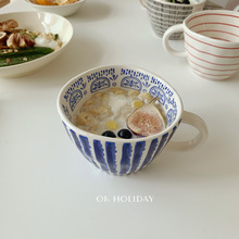 不规则陶瓷马克杯ins日式手捏燕麦杯牛奶杯思慕雪杯早餐杯牛奶碗
