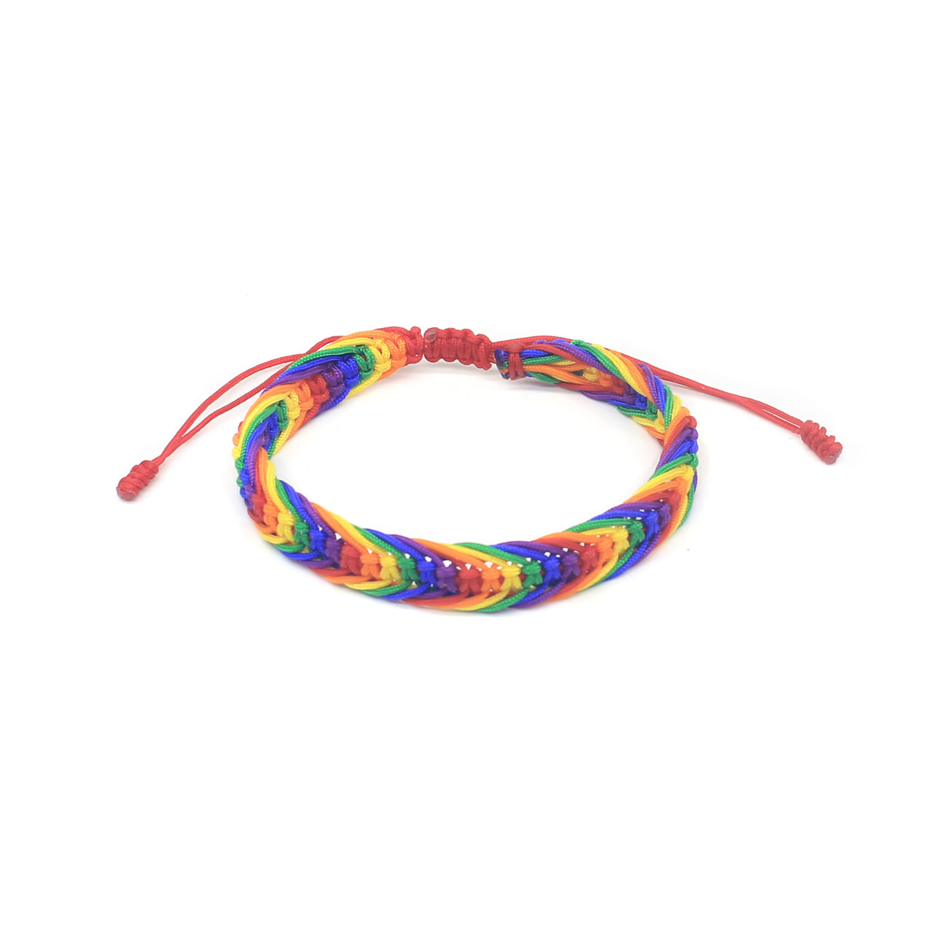 Rainbow Hand Woven Hand Rope Unisex Cross-Border Hot Selling Nepal Friendship Bracelet Adjustable